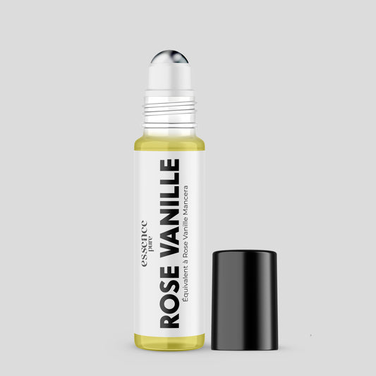 Rose Vanille Musc - Huile de Parfum en fiole sans alcool 10ml